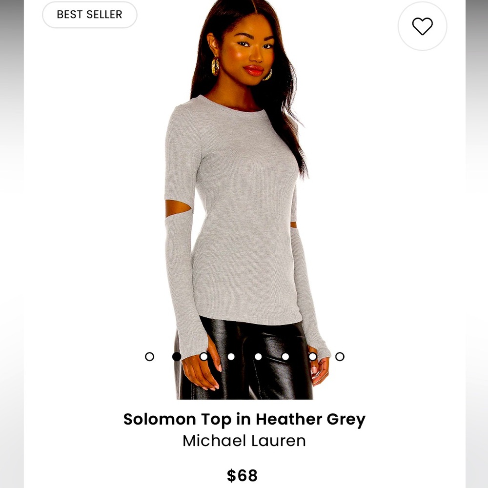 Size M Michael Lauren Solomon top.. tie dyed black/gray